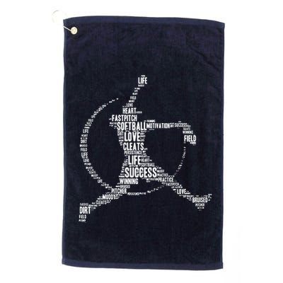 Softball Pitcher Fastpitch T Softball Mom Golf Towel