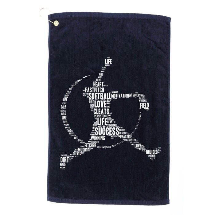 Softball Pitcher Fastpitch T Softball Mom Golf Towel