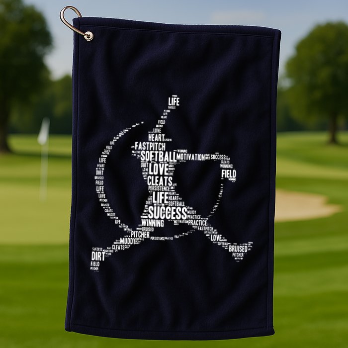 Softball Pitcher Fastpitch T Softball Mom Golf Towel