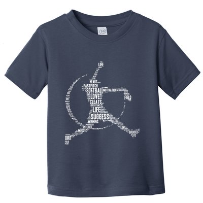Softball Pitcher Fastpitch T Softball Mom Toddler T-Shirt