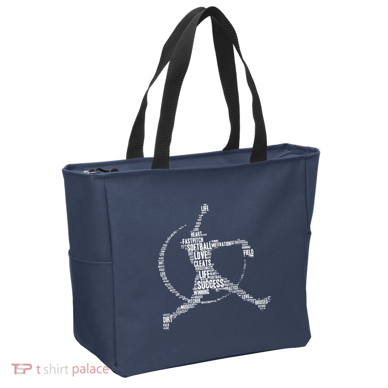 Softball Pitcher Fastpitch T Softball Mom Zip Tote Bag