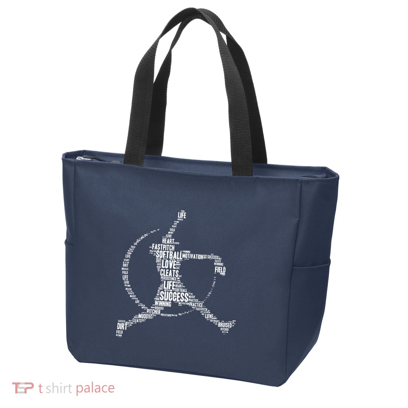 Softball Pitcher Fastpitch T Softball Mom Zip Tote Bag
