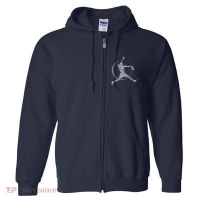 Softball Pitcher Fastpitch T Softball Mom Full Zip Hoodie
