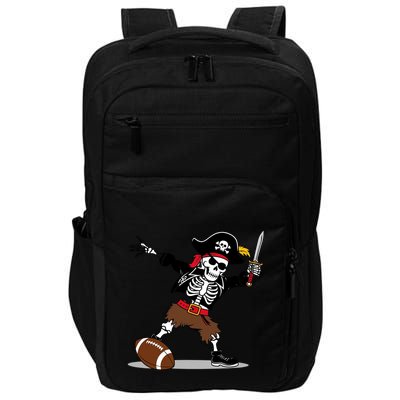 Skeleton Pirate Football Halloween Costume Design Impact Tech Backpack