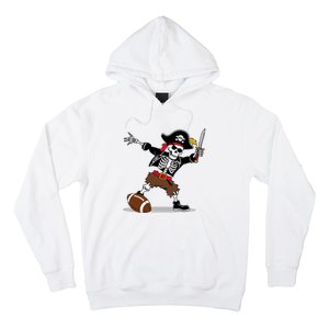 Skeleton Pirate Football Halloween Costume Design Hoodie