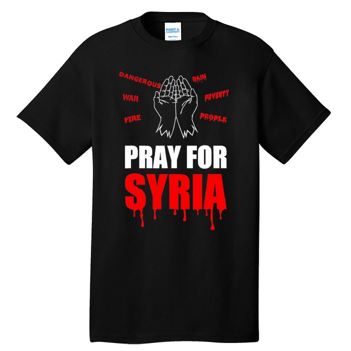 Support Pray For Syria Country Design Tall T-Shirt