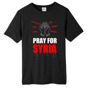 Support Pray For Syria Country Design Tall Fusion ChromaSoft Performance T-Shirt