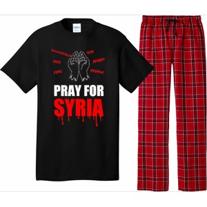 Support Pray For Syria Country Design Pajama Set