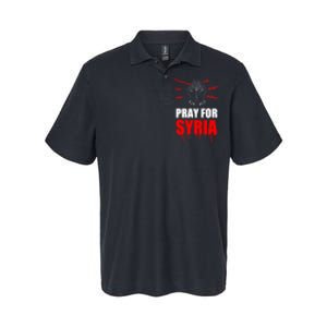 Support Pray For Syria Country Design Softstyle Adult Sport Polo