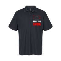 Support Pray For Syria Country Design Softstyle Adult Sport Polo