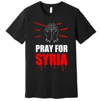 Support Pray For Syria Country Design Premium T-Shirt