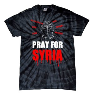 Support Pray For Syria Country Design Tie-Dye T-Shirt