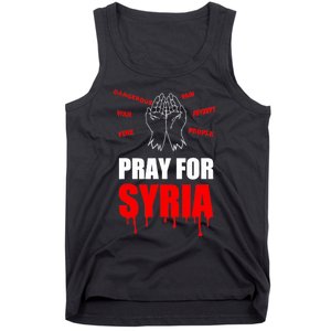 Support Pray For Syria Country Design Tank Top