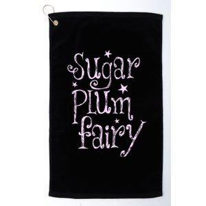 Sugar Plum Fairy Cute Christmas Platinum Collection Golf Towel