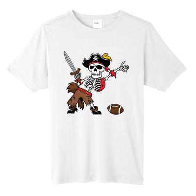 Skeleton Pirate Football Halloween Costume Design Tall Fusion ChromaSoft Performance T-Shirt