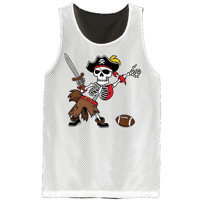 Skeleton Pirate Football Halloween Costume Design Mesh Reversible Basketball Jersey Tank