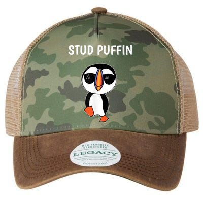 Stud Puffin Funny Bird Legacy Tie Dye Trucker Hat