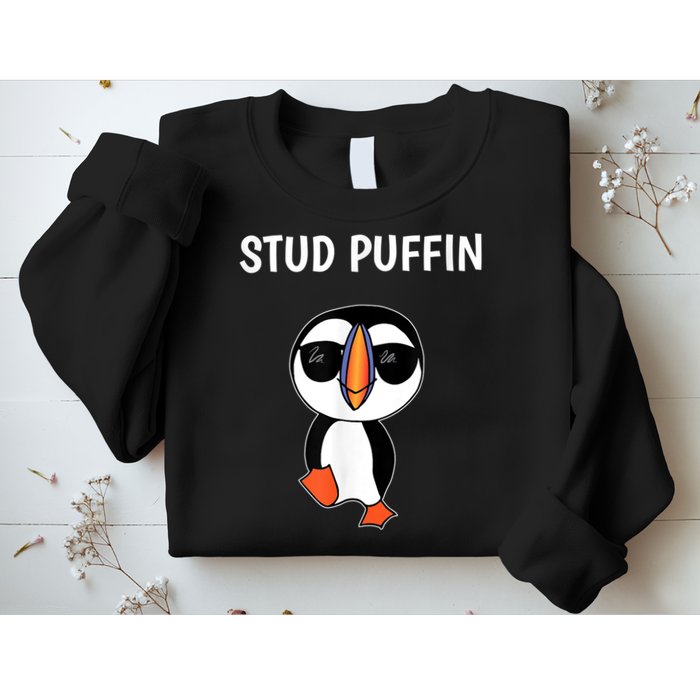 Stud Puffin Funny Bird Sweatshirt