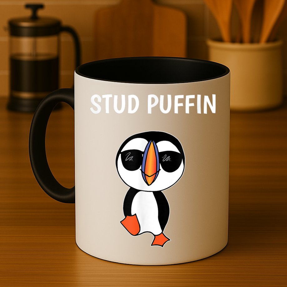 Stud Puffin Funny Bird Mug