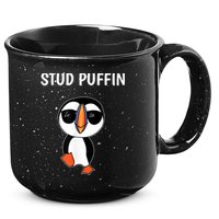 Stud Puffin Funny Bird 15oz Campfire Ceramic Mug