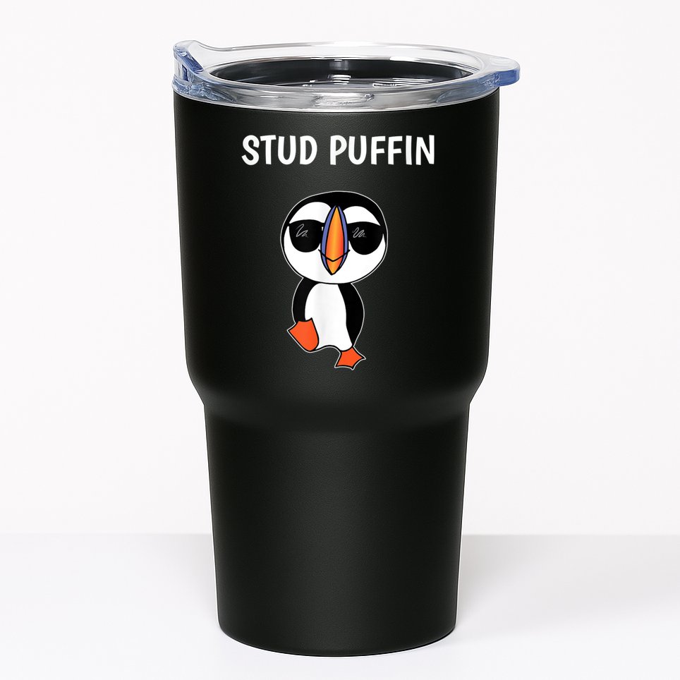 Stud Puffin Funny Bird Tumbler