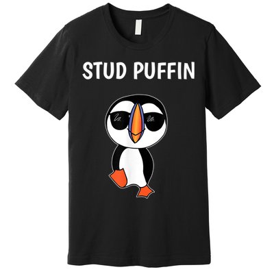 Stud Puffin Funny Bird Premium T-Shirt
