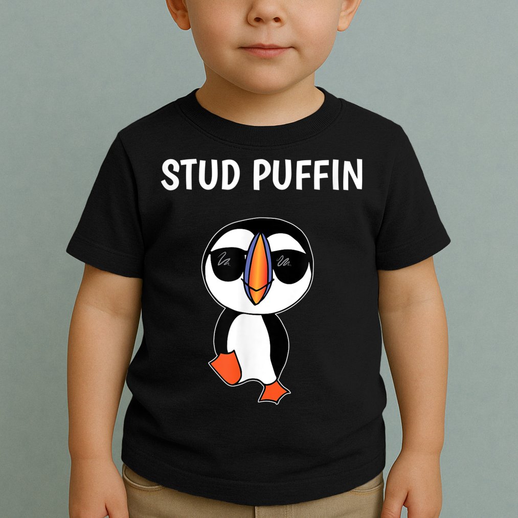 Stud Puffin Funny Bird Toddler T-Shirt