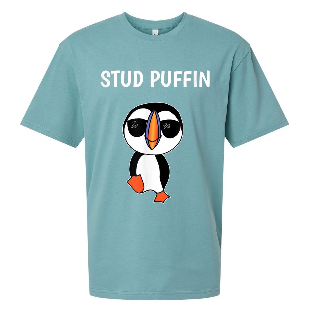 Stud Puffin Funny Bird Sueded Cloud Jersey T-Shirt