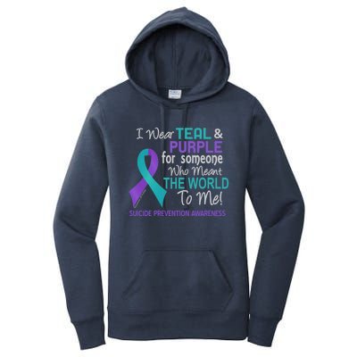 Suicide Prevention Funny Gift For Someone Who Meant World To Me Women's Pullover Hoodie