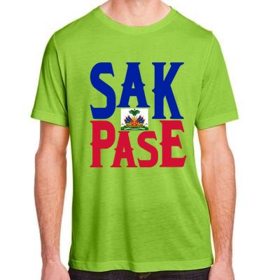 Sak Pase Funny Gift Cute Haitian Creole Pride Funny Gift Adult ChromaSoft Performance T-Shirt