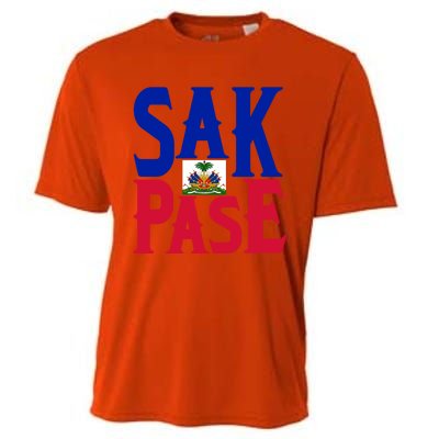 Sak Pase Funny Gift Cute Haitian Creole Pride Funny Gift Cooling Performance Crew T-Shirt