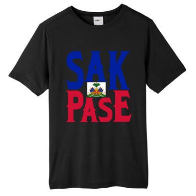 Sak Pase Funny Gift Cute Haitian Creole Pride Funny Gift Tall Fusion ChromaSoft Performance T-Shirt