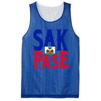 Sak Pase Funny Gift Cute Haitian Creole Pride Funny Gift Mesh Reversible Basketball Jersey Tank