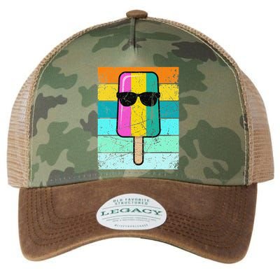 Summer Popsicle Funny Ice Cream Beach Pool Party Legacy Tie Dye Trucker Hat