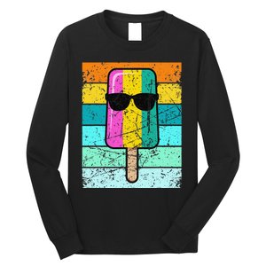 Summer Popsicle Funny Ice Cream Beach Pool Party Long Sleeve Shirt