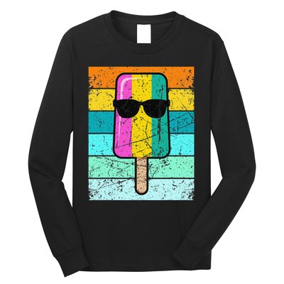 Summer Popsicle Funny Ice Cream Beach Pool Party Long Sleeve Shirt