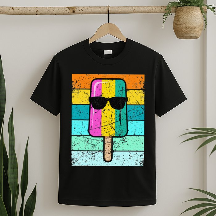 Summer Popsicle Funny Ice Cream Beach Pool Party T-Shirt