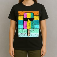 Summer Popsicle Funny Ice Cream Beach Pool Party T-Shirt