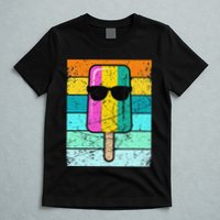 Summer Popsicle Funny Ice Cream Beach Pool Party T-Shirt