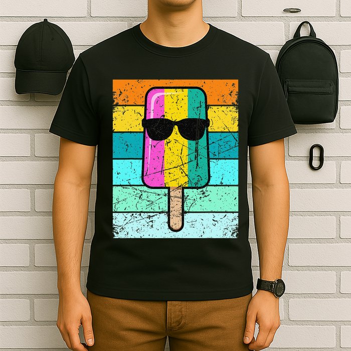 Summer Popsicle Funny Ice Cream Beach Pool Party T-Shirt