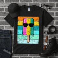 Summer Popsicle Funny Ice Cream Beach Pool Party Tall T-Shirt