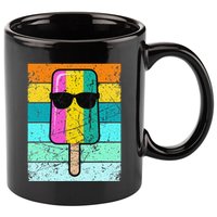 Summer Popsicle Funny Ice Cream Beach Pool Party 11oz C Handle Ceramic Mug