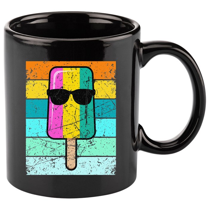 Summer Popsicle Funny Ice Cream Beach Pool Party 11oz C Handle Ceramic Mug