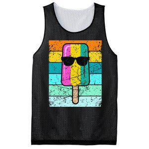 Summer Popsicle Funny Ice Cream Beach Pool Party Mesh Reversible Basketball Jersey Tank