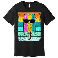 Summer Popsicle Funny Ice Cream Beach Pool Party Premium T-Shirt