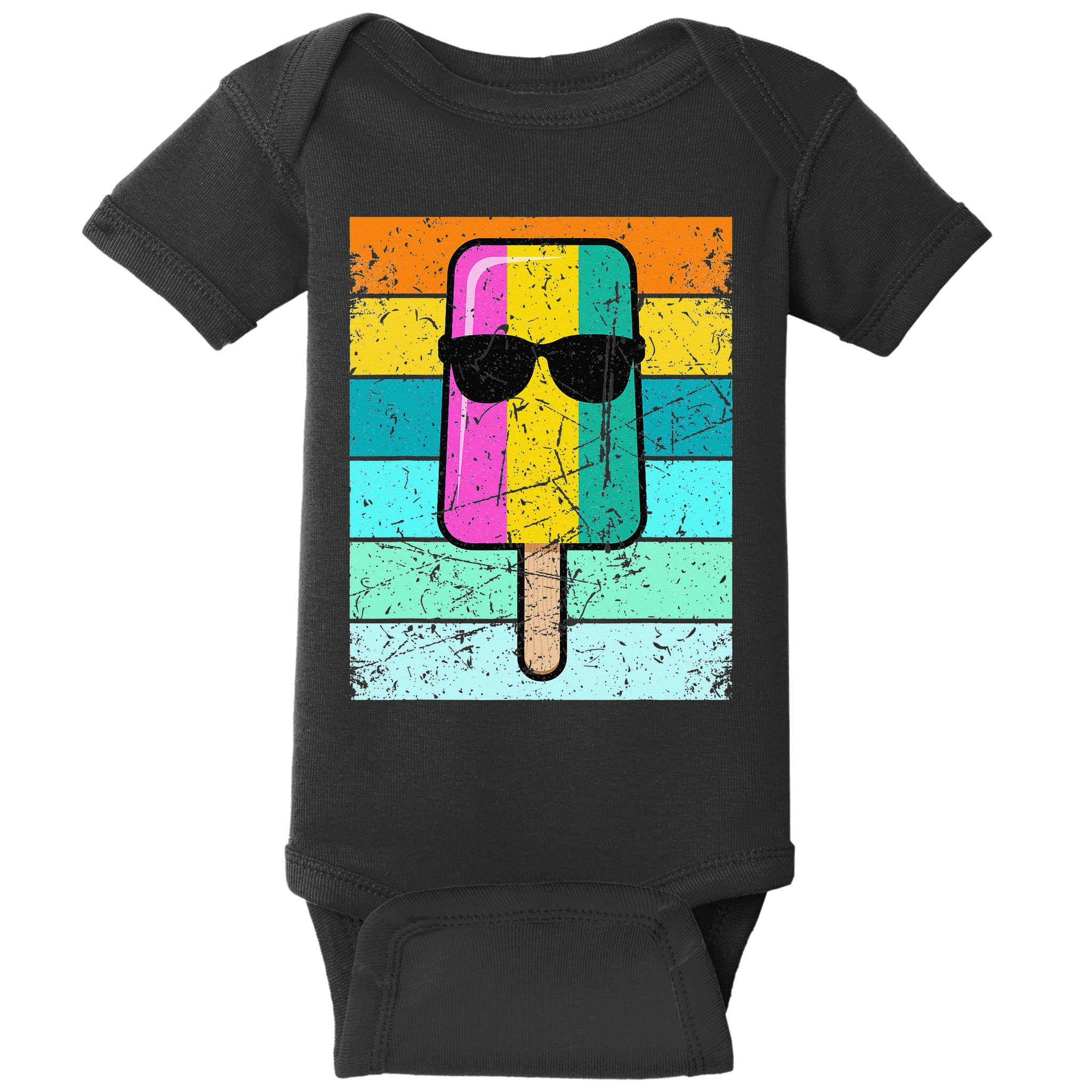 Summer Popsicle Funny Ice Cream Beach Pool Party Baby Bodysuit