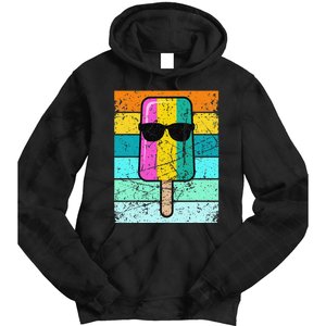 Summer Popsicle Funny Ice Cream Beach Pool Party Tie Dye Hoodie