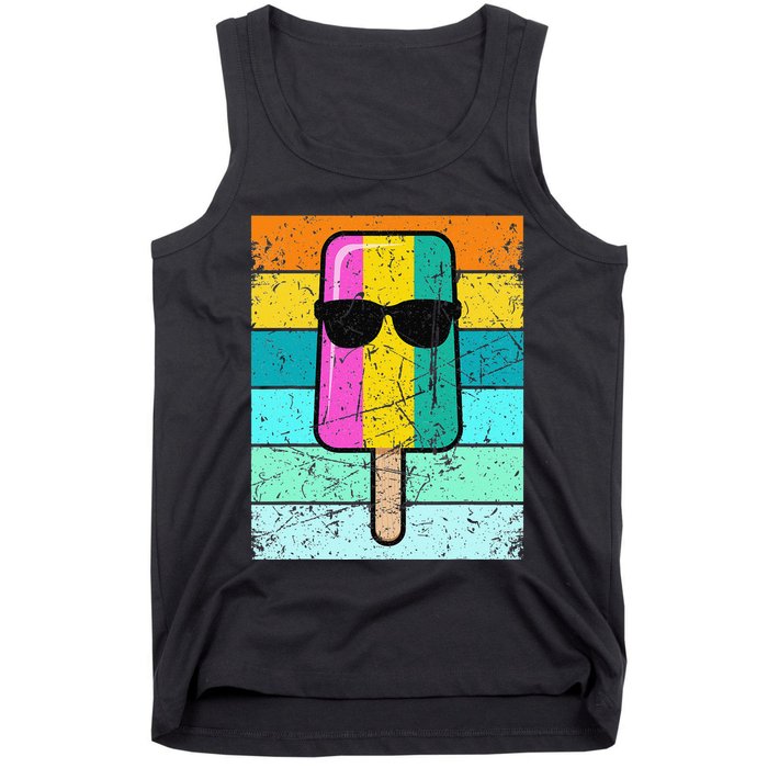 Summer Popsicle Funny Ice Cream Beach Pool Party Tank Top
