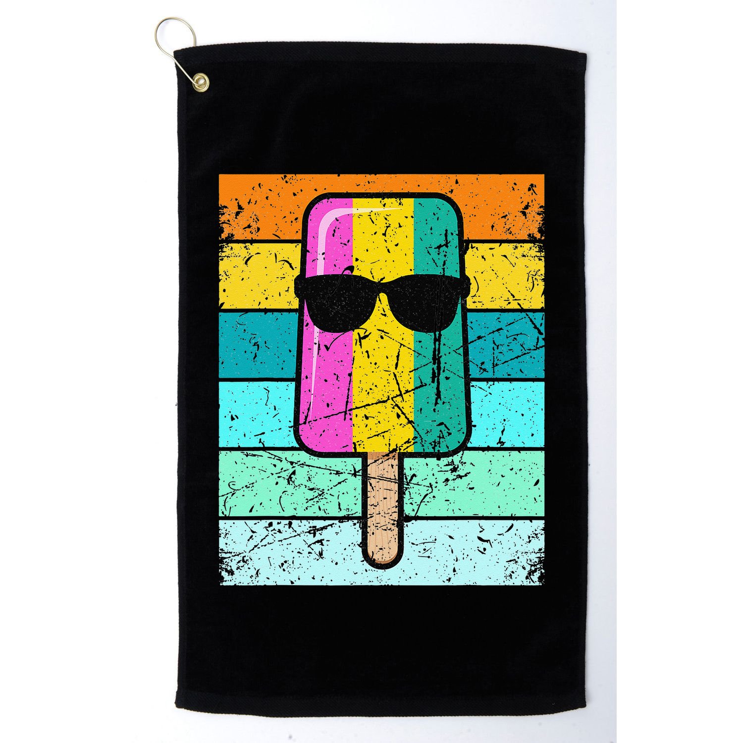 Summer Popsicle Funny Ice Cream Beach Pool Party Golf Towel