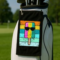 Summer Popsicle Funny Ice Cream Beach Pool Party Golf Towel